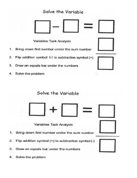 Preview of variable solve