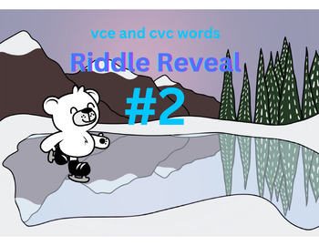 Preview of vce and cvc words riddle reveal #2 Boom! cards
