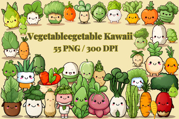 Preview of vegetable clipart cute PNG