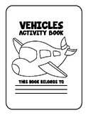 vehicule  Activity pages for kids