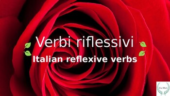 Preview of verbi riflessivi package - Editable, Italian grammar