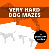 very hard dog mazes Puzzles game for adults with solutions