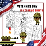 veterans day 10 coloring sheets