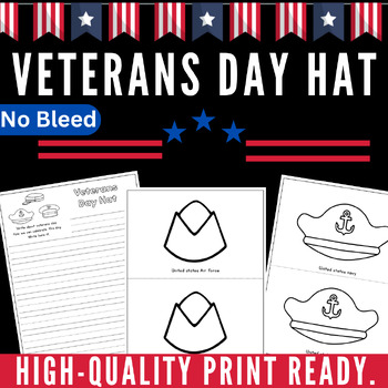 Preview of veterans day hat,veterans day crafts