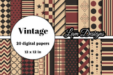 vintage digital papers