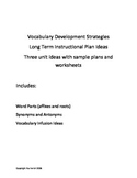vocabulary development plans, best practices for sped, DHH