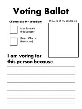 Preview of voting ballot for 2012 election