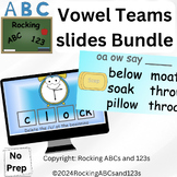 vowel team (vowel digraph) words: slides to read, spell, p