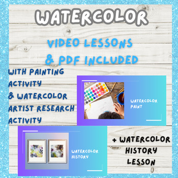 Preview of watercolor lessons and history, theory and practical lessons