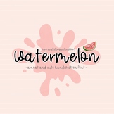 watermelon font | a cute and neat handwritten font