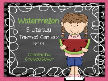 Preview of {watermelon} literacy centers