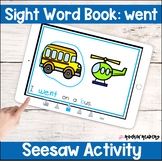 went Sight Word Book Seesaw Activity Distance Learning