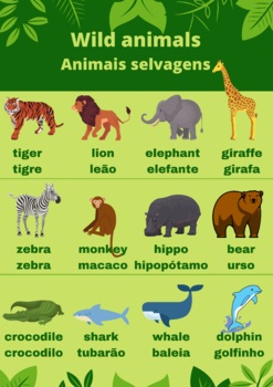 Preview of wild animals - animais selvagens