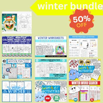 winter bundel by Loop kids | TPT