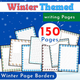 first day back from winter break | winter Writing Paper  |