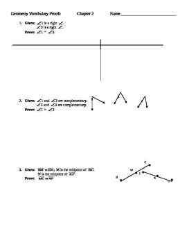 Preview of with FREE videos and flashcard Geometry Basic Beginning First Vocabulary Proofs