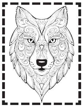 Preview of wolf Coloring Pages