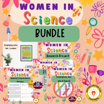 Preview of women's history month (women in science) Bundle