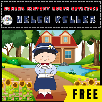 Preview of womens History Month Activities,Helen Keller,Coloring Pages, Timeline,Word Searc