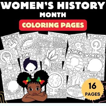 Preview of womens history month Coloring Pages - International women's day Activities