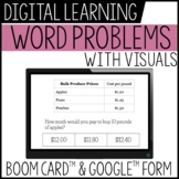 word problems with visuals digital activity