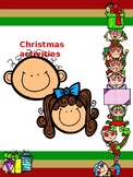 worksheets about Christmas activities.