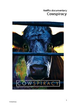 Preview of worksheets documentary 'cowspiracy'