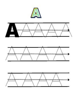 writing Alphabet Letters and Numbers Printable by Sidno Reading