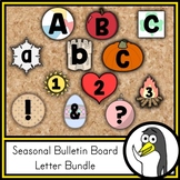 Bulletin Board Letters BUNDLE | Spring, Summer, Fall, and Winter
