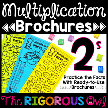 Preview of Multiplication Fact Family Practice | Multiply by 2 | Multiplication Brochures