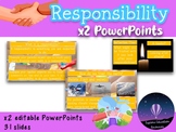 x2 RESPONSIBILITY Assembly PowerPoints - PSHE, environment