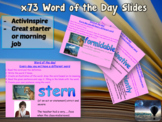 x73 WORD OF THE DAY Slides - ActivInspire