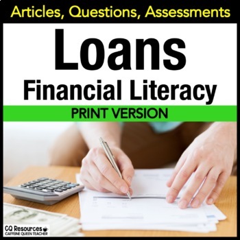 Preview of Financial Literacy Loan Types for Career and Personal Finance Lessons PRINT