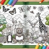 zoo animals - coloring book best creative