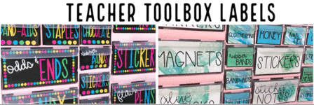 Teacher Toolbox Labels 