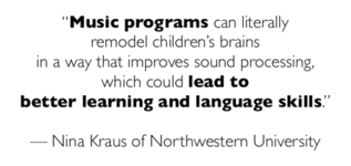 Music programs can literally reprogram children&#039;s brains