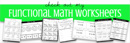 Functional Math Worksheets