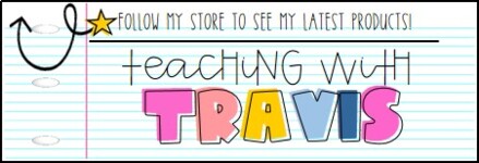 Follow My TPT Store: Teaching With Travis