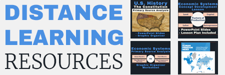 Banner Featuring Distance Learning Lessons