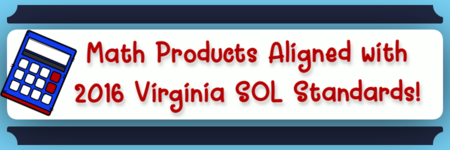 Products Aligned with 2016 Virginia Math SOLs