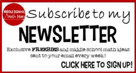Click for weekly math ideas, freebies, and resources to your inbox!