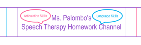 If you are looking for Speech Therapy Homework videos during this “stay at home” time, please visit my YouTube Channel.