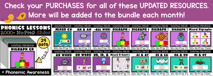 Phonics Lessons with Phonemic Awareness | Structured Literacy Digital BUNDLE