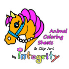 Animal Coloring Sheets and Clip Art by Integrity