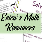 Erica&#039;s Math Resources