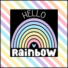 Hello Rainbow Printables