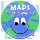 Maps of the World by Dancing Crayon Designs