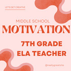 Middle School Motivation