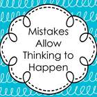 Mistakes Allow Thinking to Happen